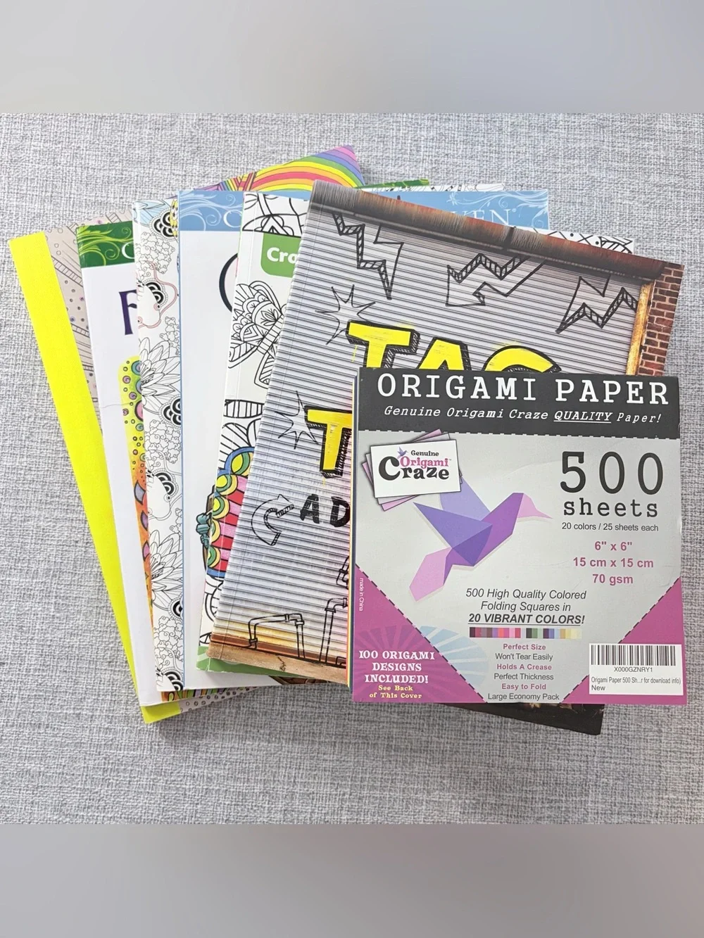 NEW Art|Activity 7-piece Bundle - 6 Books + Origami Sheets